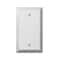 Amerelle Wall Plate, Number of Gangs: 1 gang Stamped Steel, Polished Chrome Finish, Light Gray 161B - alternate 1